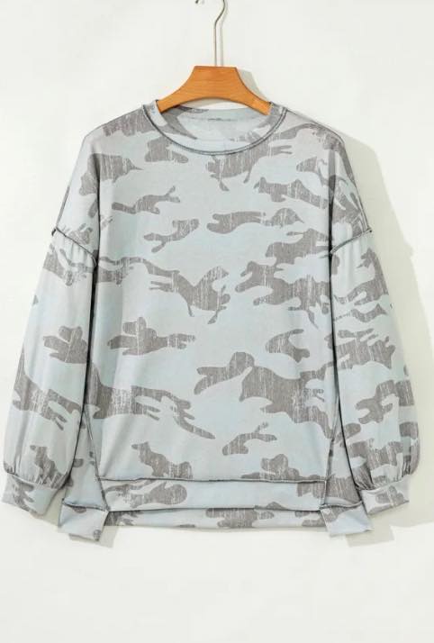 Exposed Seam Drop Shoulder Pullover