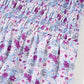 Bubble Sleeve Shirred High Waist Maxi