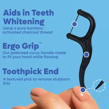 Floss - Eco-Friendly Picks | Activated Charcoal | Pfa Free