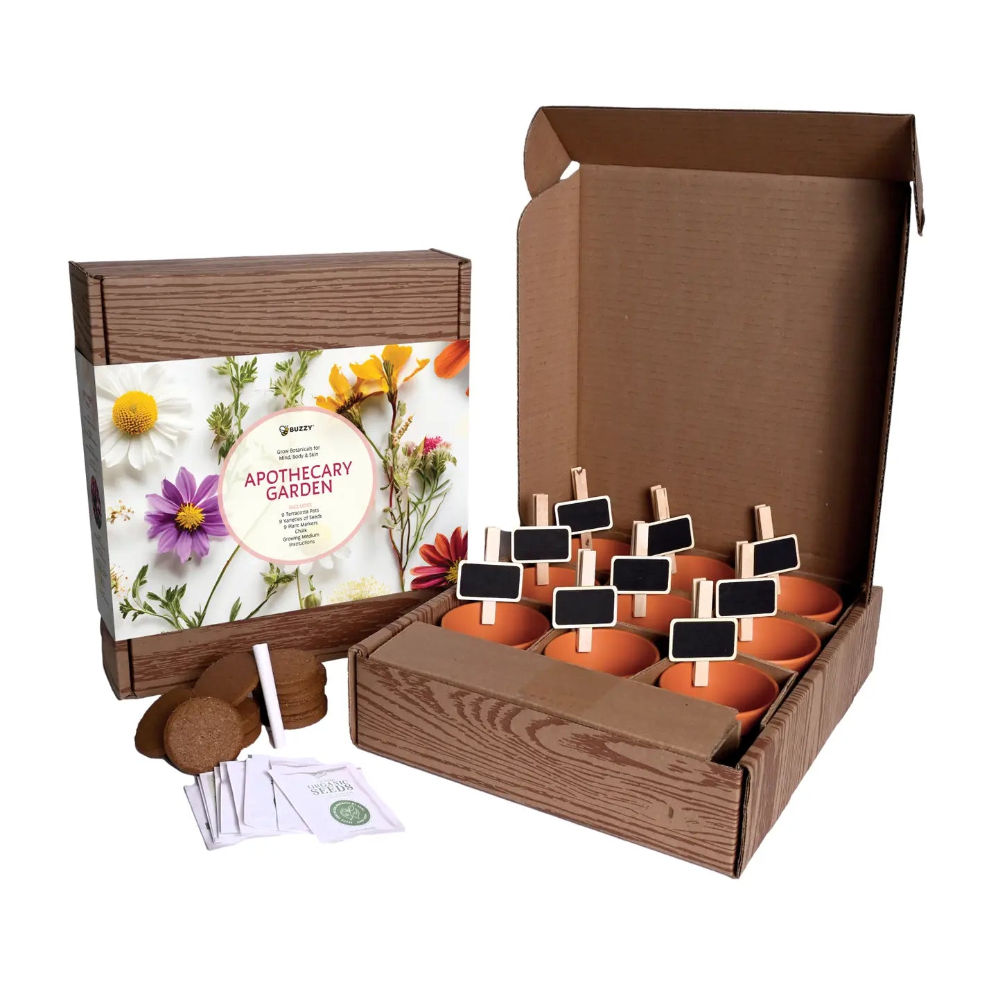 Apothecary Garden Wellness Kit [9 Herb & Flower Seeds]