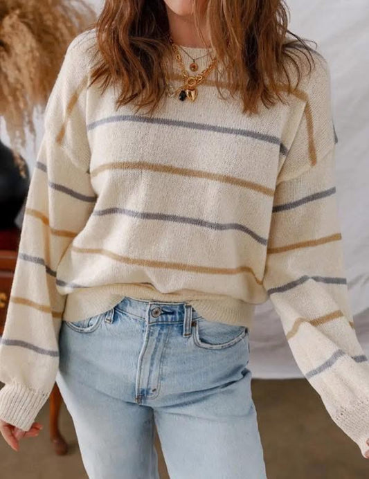 Striped Pullover Sweater