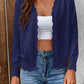 Lightweight Scalloped V Neck Cardigan