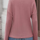 Waffle Knit Drop Shoulder