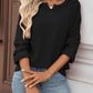 Waffle Knit Drop Shoulder