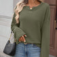 Waffle Knit Drop Shoulder