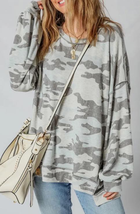 Exposed Seam Drop Shoulder Pullover