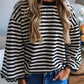 Boxy Lace Flare Drop Sleeve Blouse