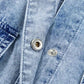 Raw Hem Denim Button Up Shirt Dress