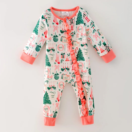 Christmas Rompers (sister match)