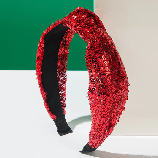 Headband - Glitter Red