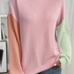 Soft Ribbed Color Block