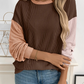 Soft Ribbed Color Block