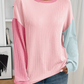 Soft Ribbed Color Block