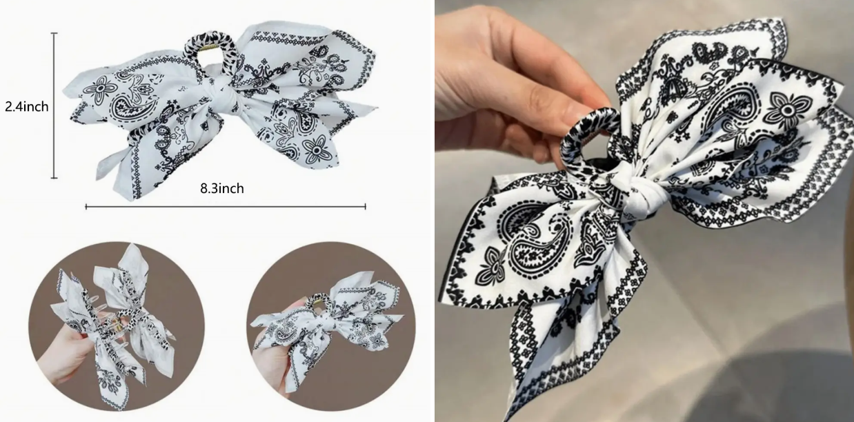 Double Sided Bow Claw Clip