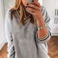 Varsity V Neck Sweater Contrasting Trim