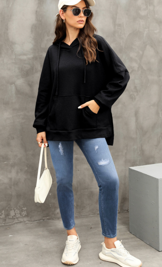 Waffle Knit Pullover