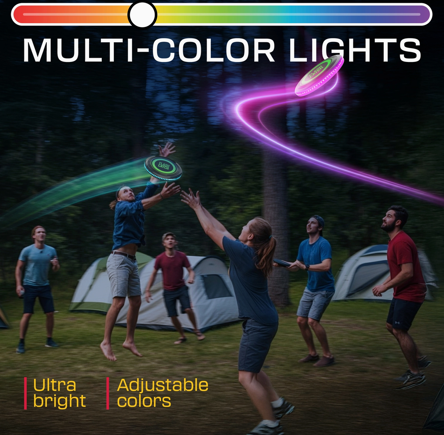 Rechargeable Light-Up, Motion Activated Frisbee