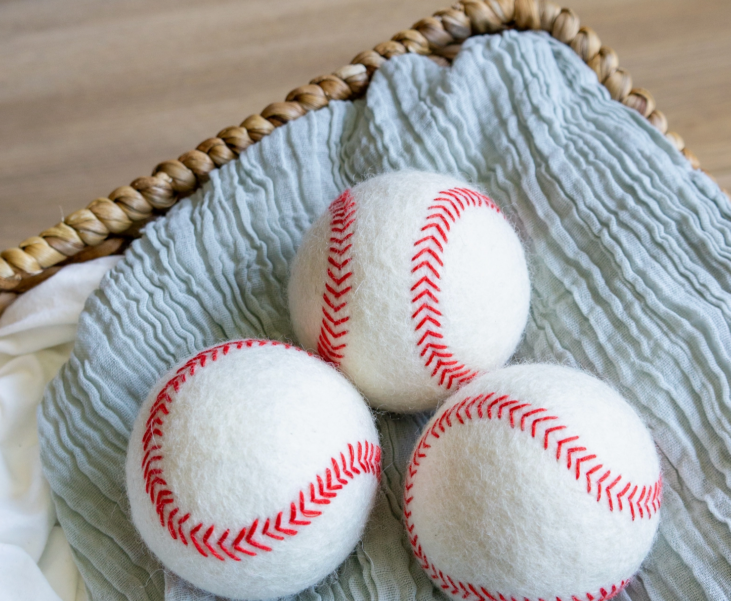 Wool Dryer Balls - Baseball