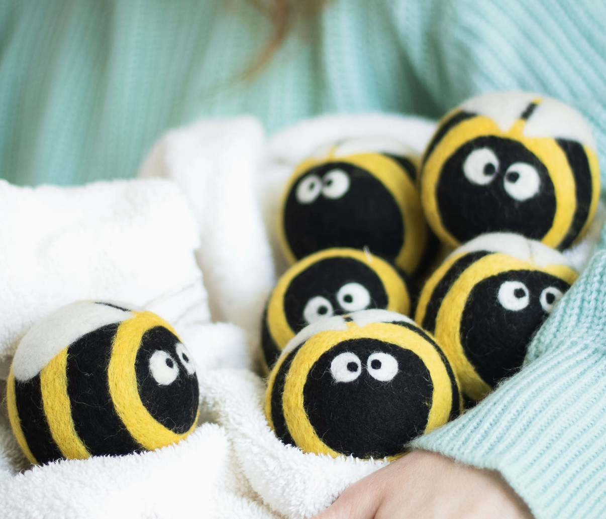 Wool Dryer Balls - Bee