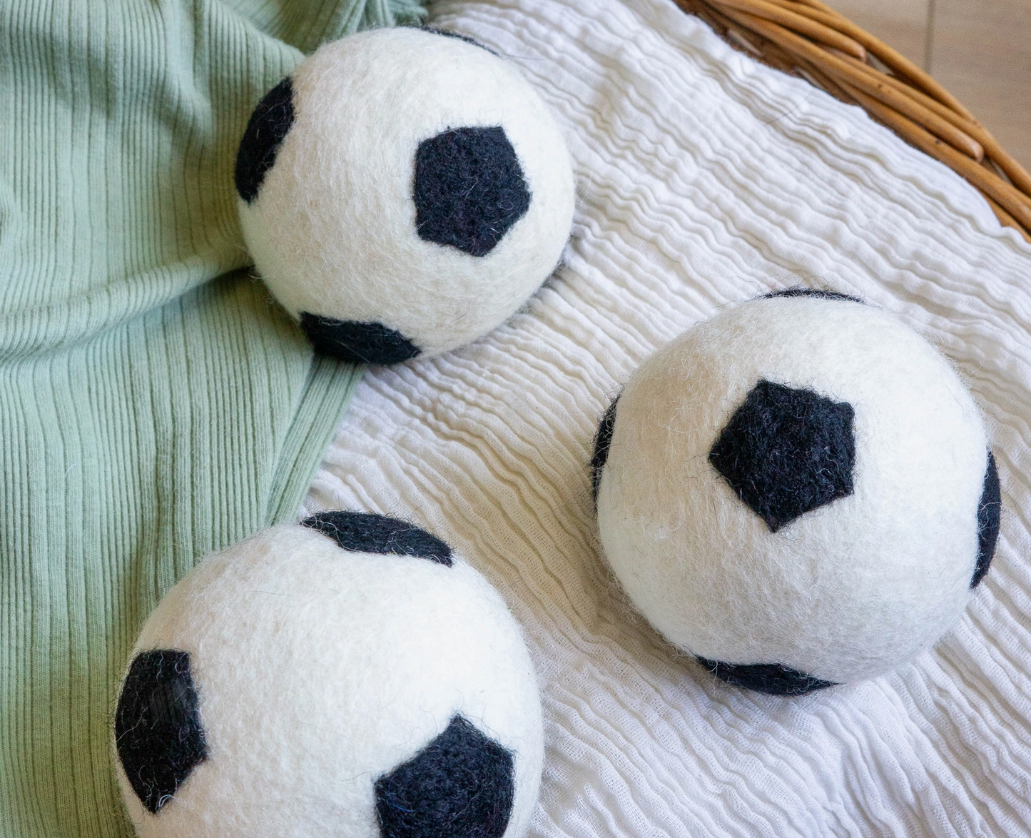 Wool Dryer Balls - Soccer
