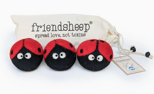 Wool Dryer Balls - Ladybug
