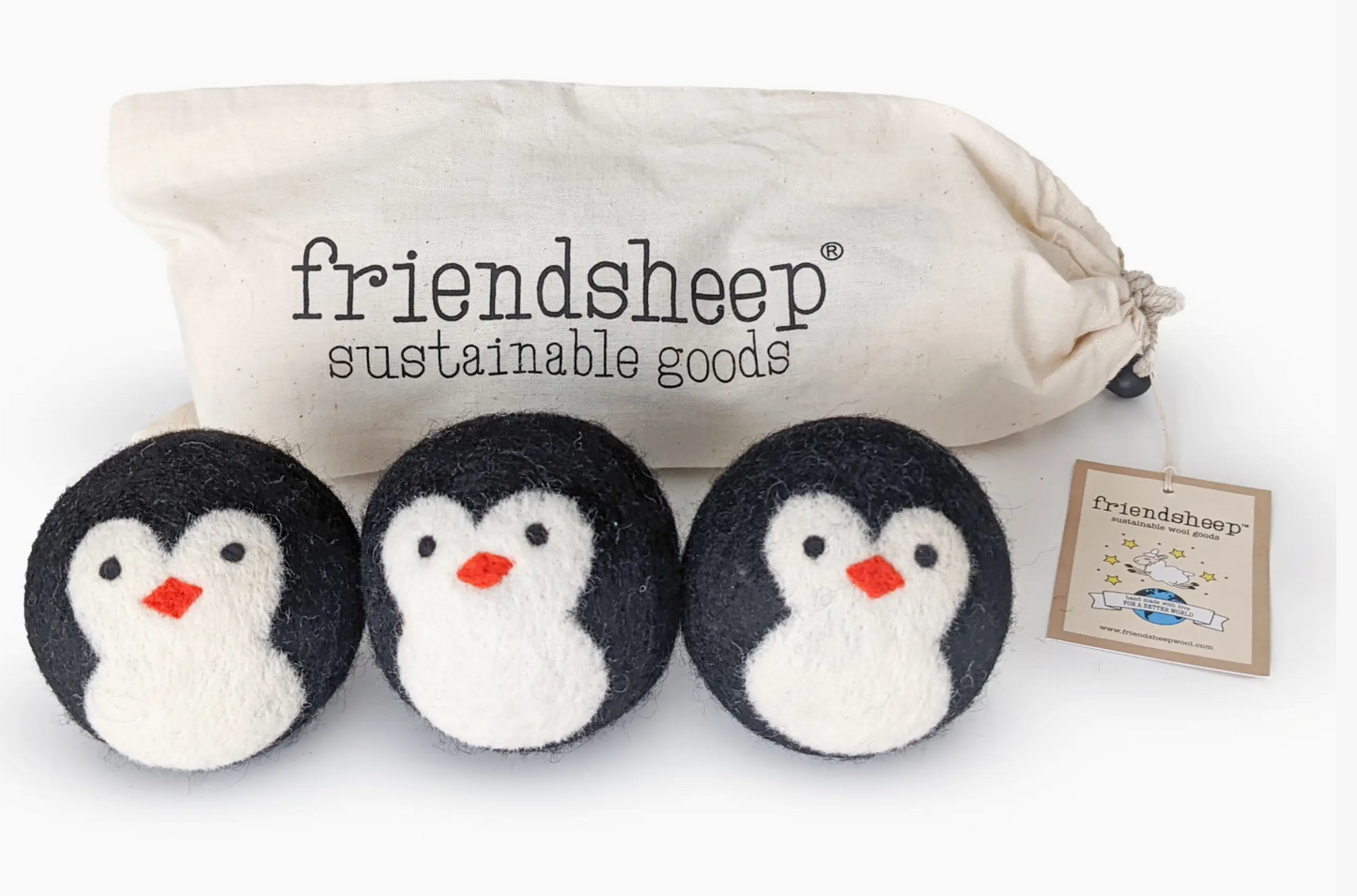 Wool Dryer Balls - Penguin
