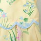 Contrast Trim Self-Tie Straps High Waist Midi Dress