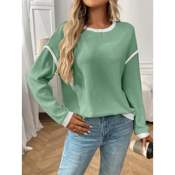 Round Neck Long Sleeved