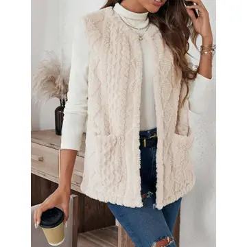 Double Sided Plush Pocket Vest