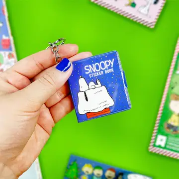 Sticker -Snowy Snoopy Mini Sticker Book Keychain