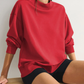 Mock Neck Loose Pullover