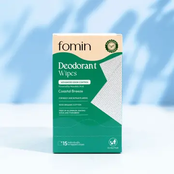 Deodorant Wipes — Ph-Balanced Odor Control | Travel Size - Coastal Breeze