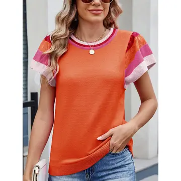 Round Neck Knit Top