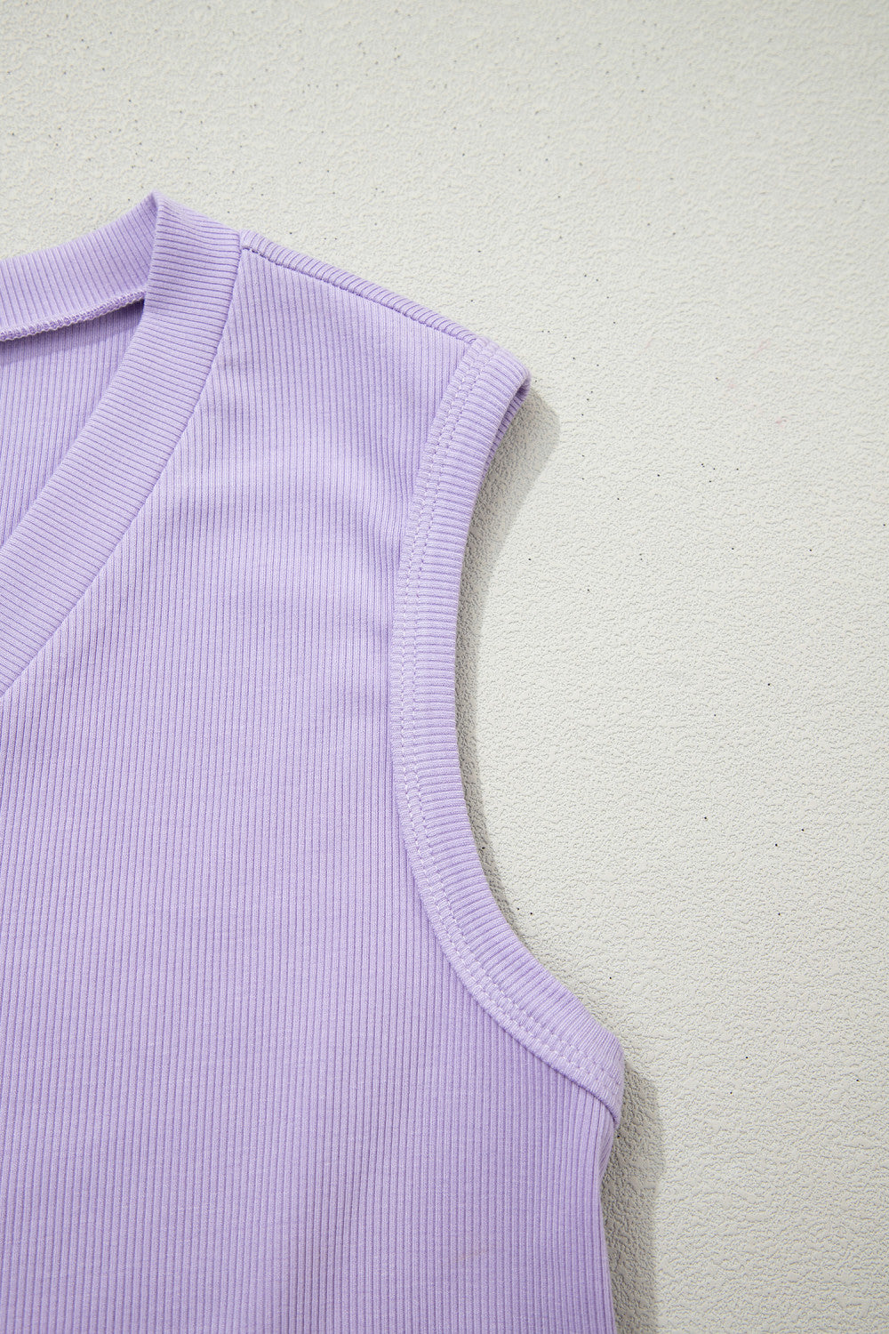 Ribbed V Neck Tank Dress