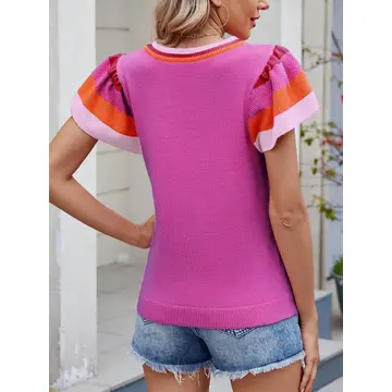 Round Neck Knit Top