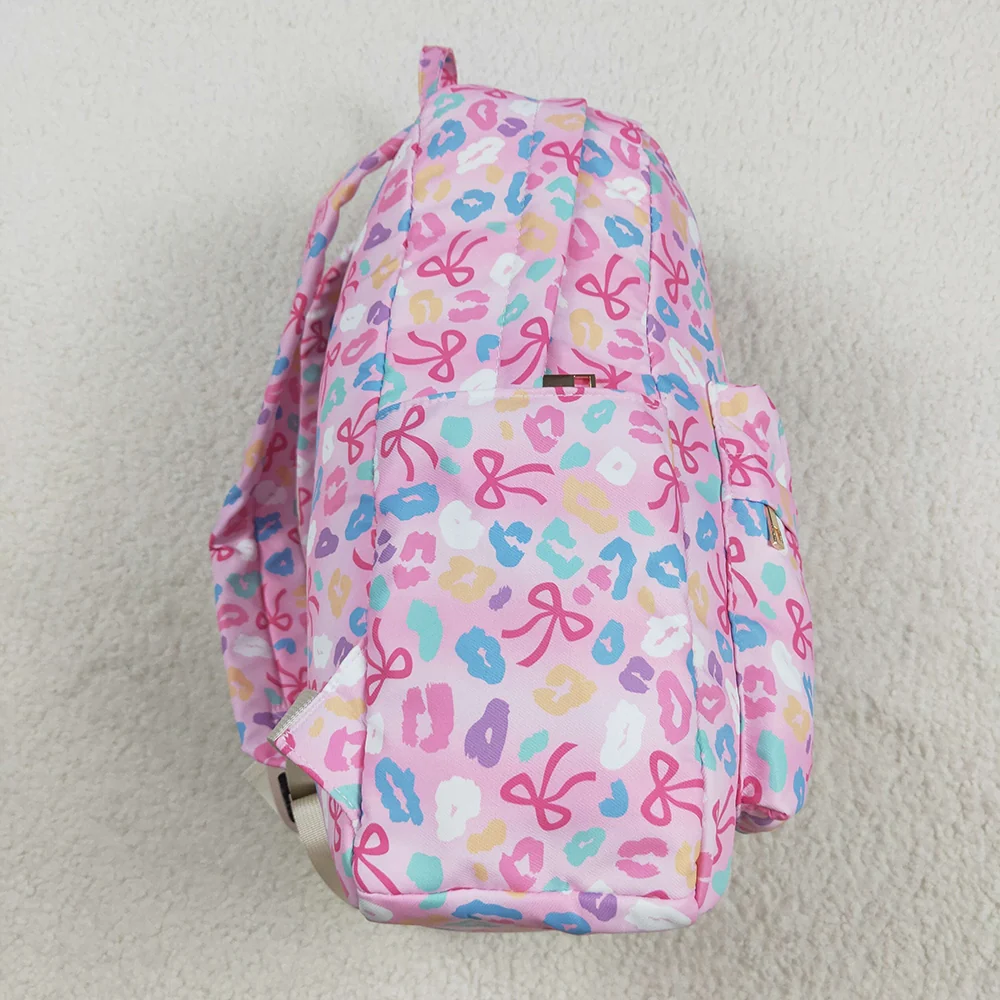Backpack - Leopard Rainbow Bow