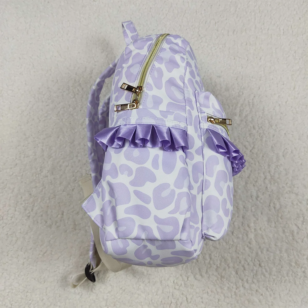 Backpack - Flower Purple Leopard
