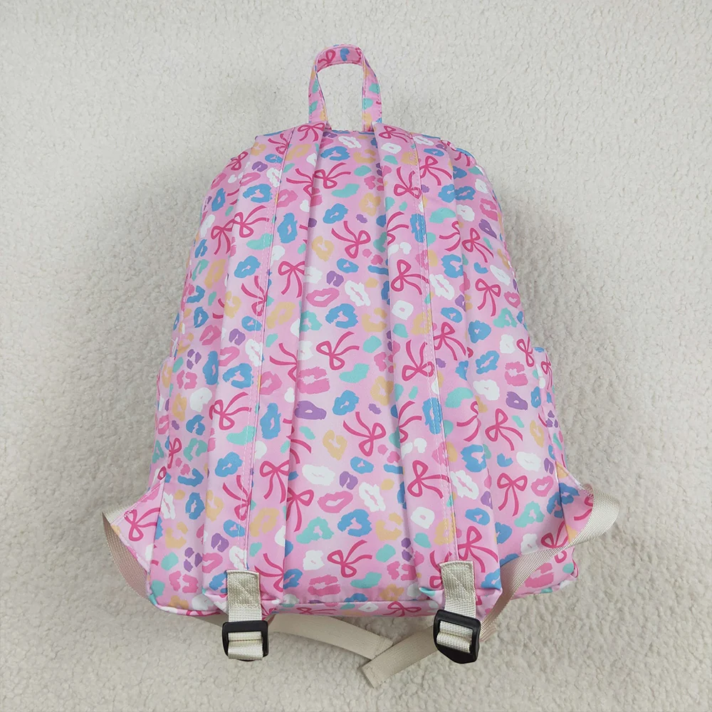 Backpack - Leopard Rainbow Bow