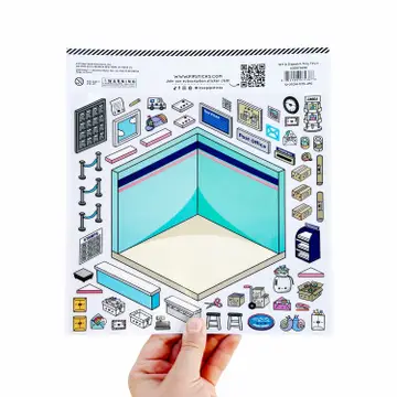 Tinytown Sticker Sheets: Craft Room, Post Office