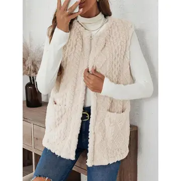 Double Sided Plush Pocket Vest