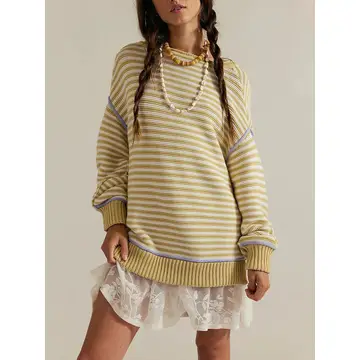 Striped Knitted Top