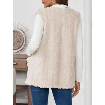 Double Sided Plush Pocket Vest