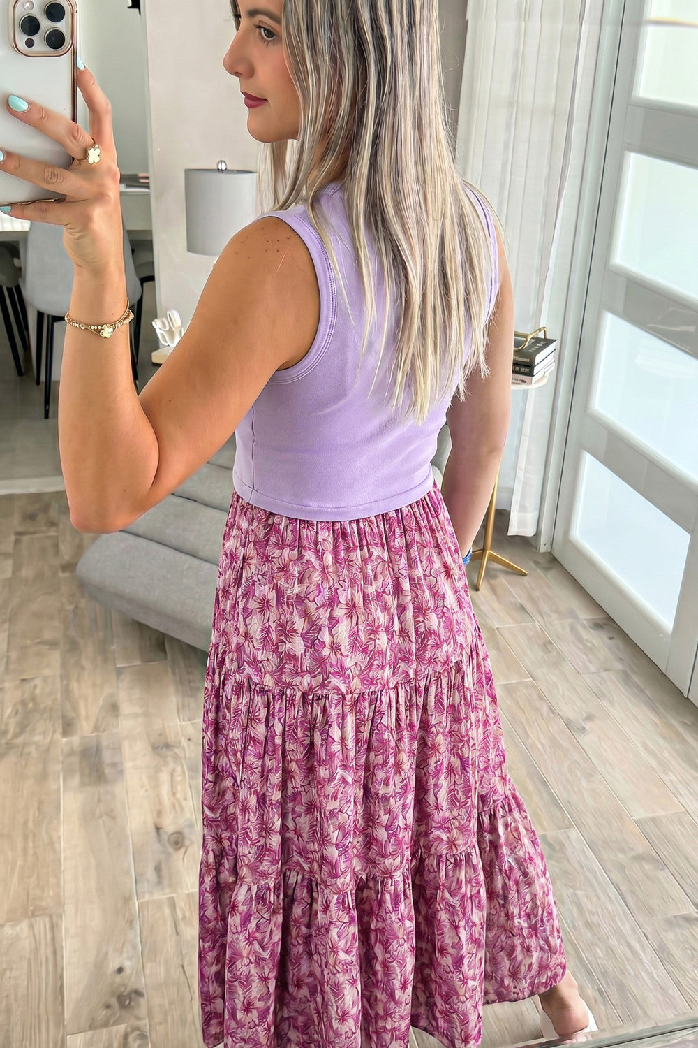 Ribbed V Neck Tank Dress
