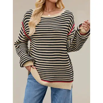 Striped Knitted Top